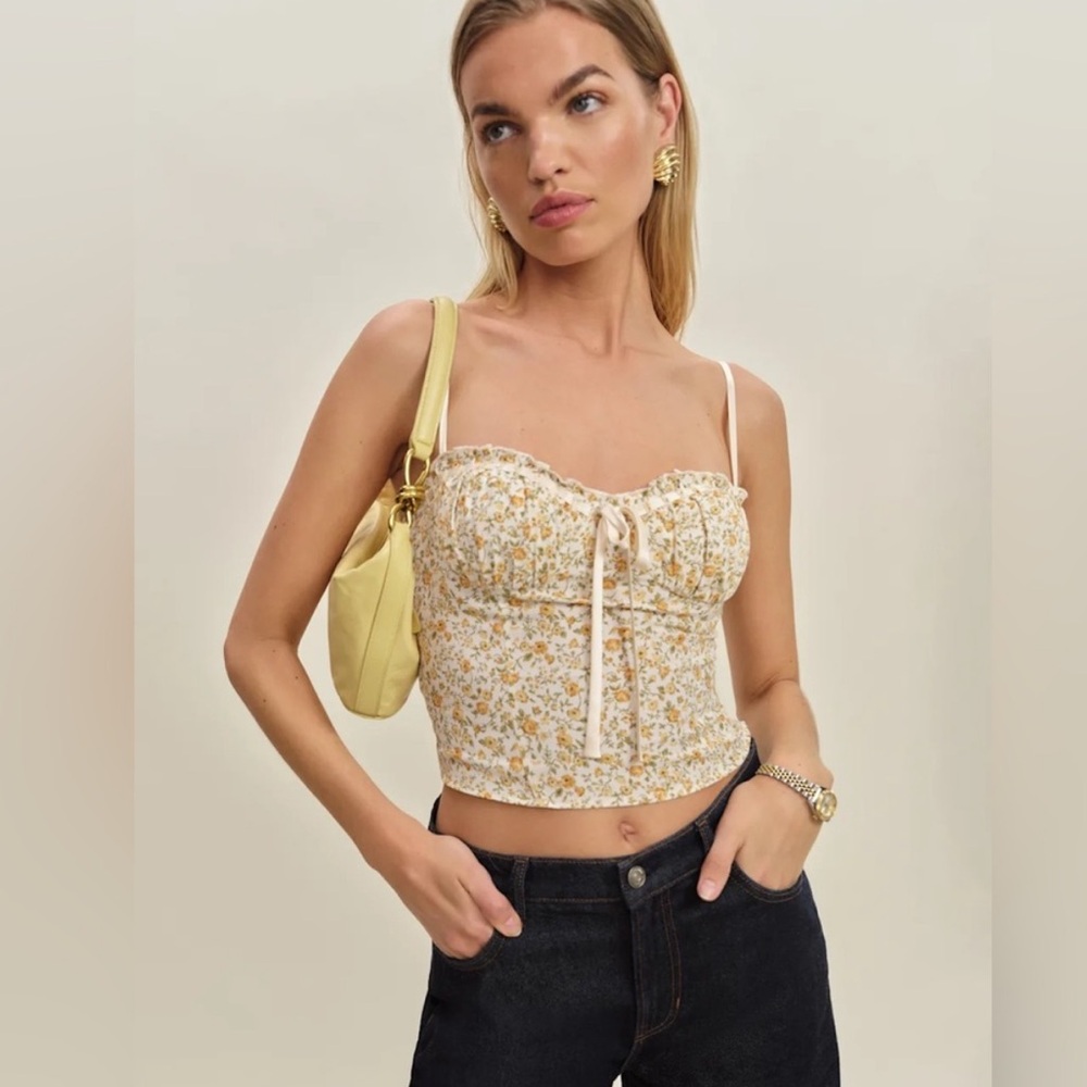 NWT Reformation Andrea Top In Lima Sz 6